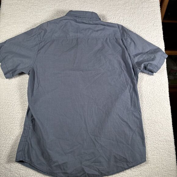 Tony Hawk Men's Blue Button-Up Shirt - Size Large, Casual Cotton Blend - Picture 5 of 6